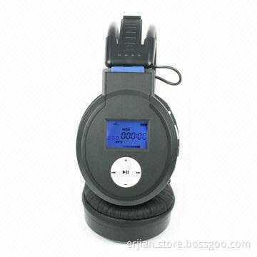 Wireless Headphone, Manufacturer with MP3 Player, FM Radio, Built-in Battery, OEM Orders Welcomed